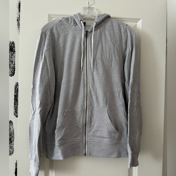 Women’s PAC SUN gray basic zip up hoodie. Lightweight and comfy. Size L. - Picture 1 of 3